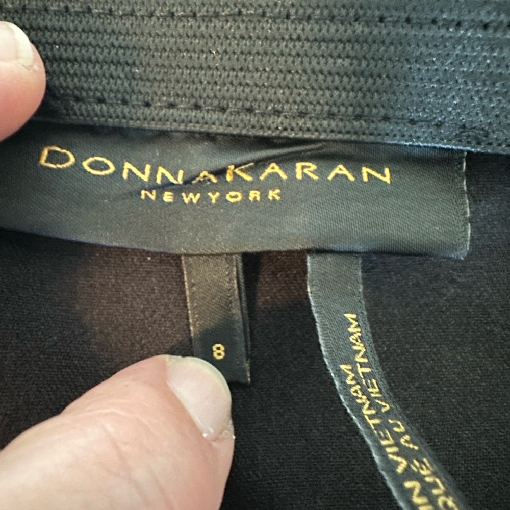 Women’s‎ Donna Karan New York 8 Black Straight Leg Ponte Pants - Picture 3 of 10